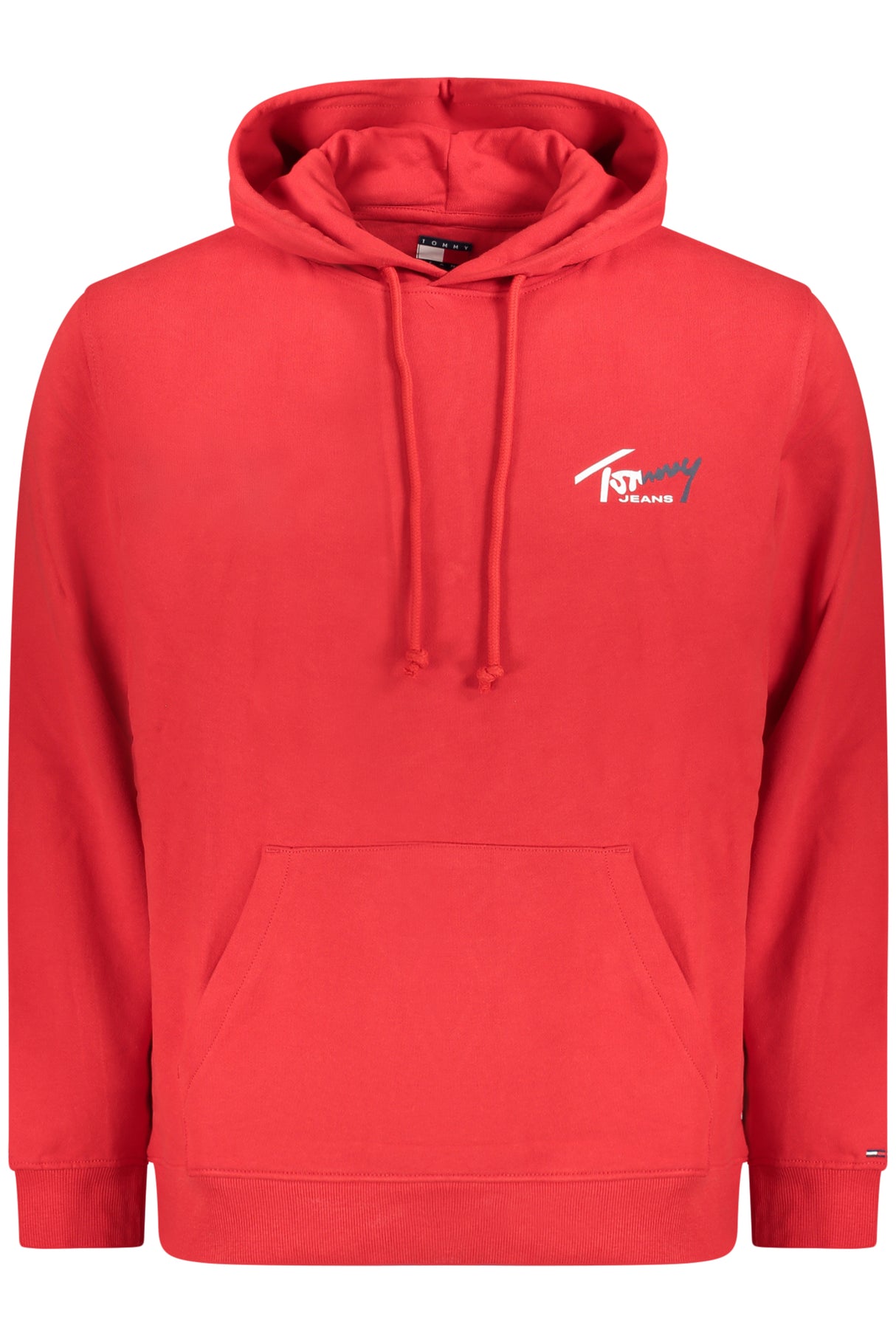 TOMMY HILFIGER MEN'S RED ZIP-UP SWEATSHIRT