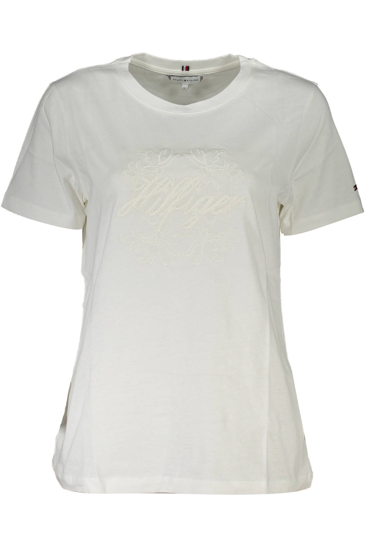 TOMMY HILFIGER WOMEN'S SHORT-SLEEVE T-SHIRT WHITE