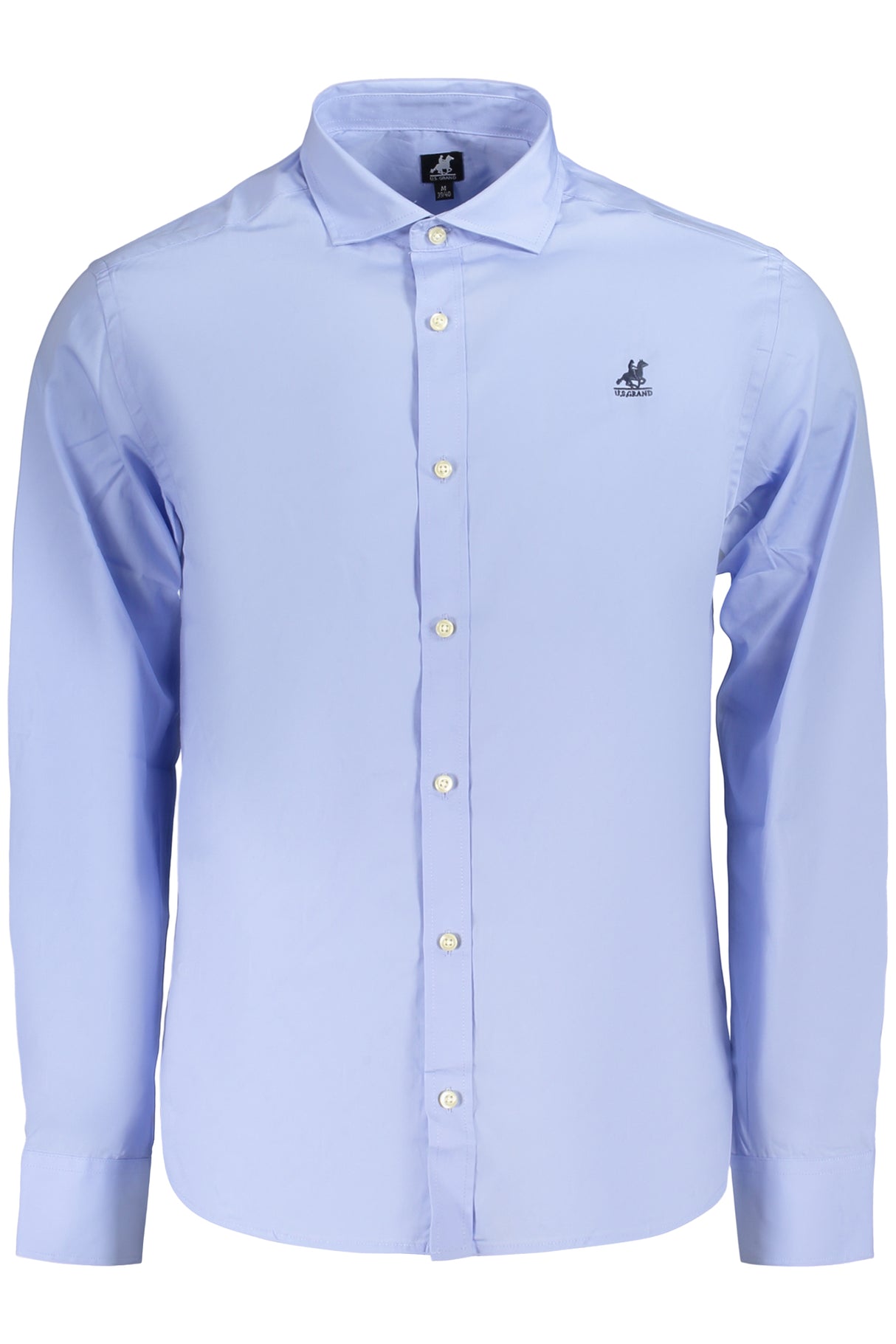 US GRAND MEN'S LONG-SLEEVED SHIRT, BLUE