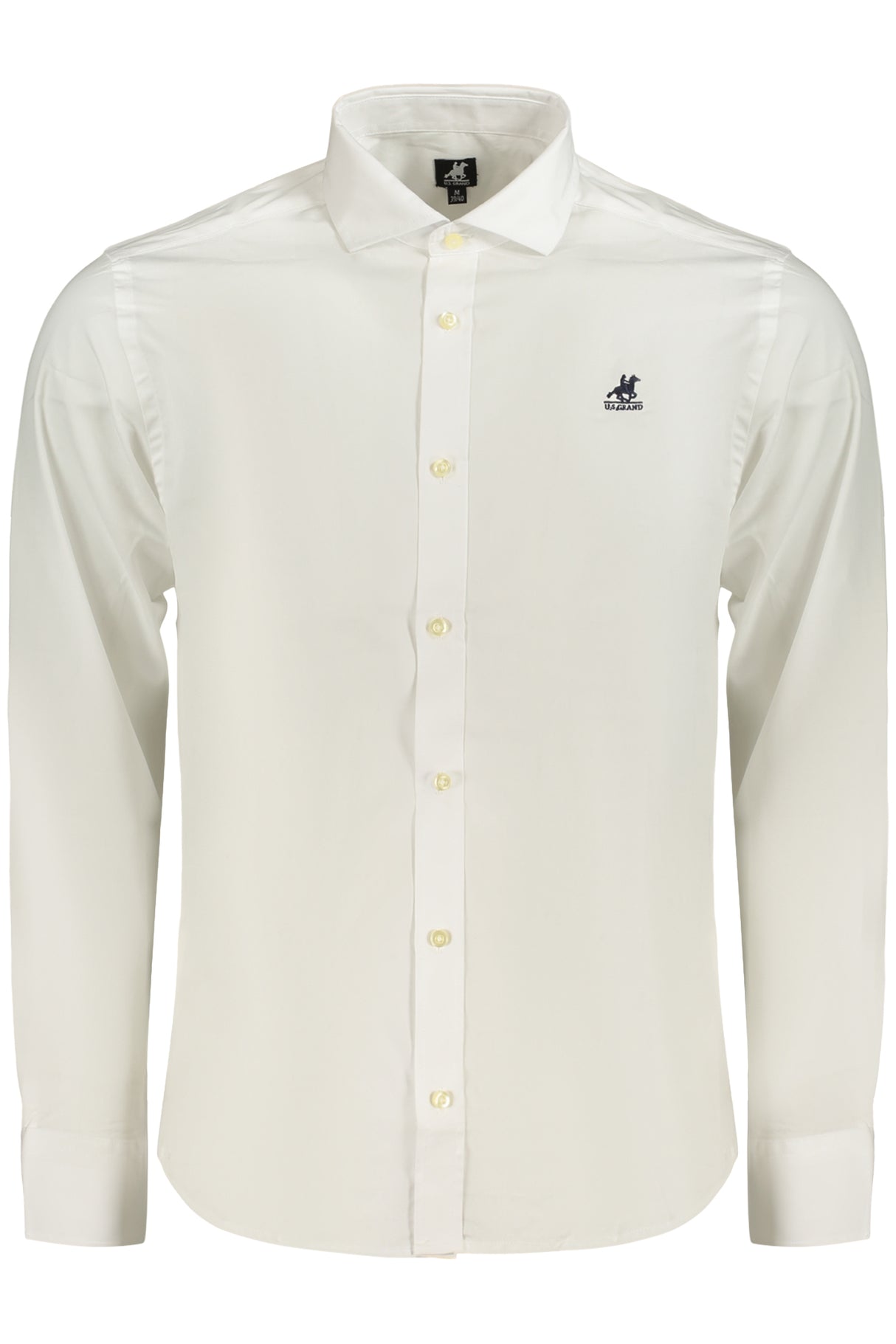 US GRAND MEN'S LONG-SLEEVED WHITE SHIRT
