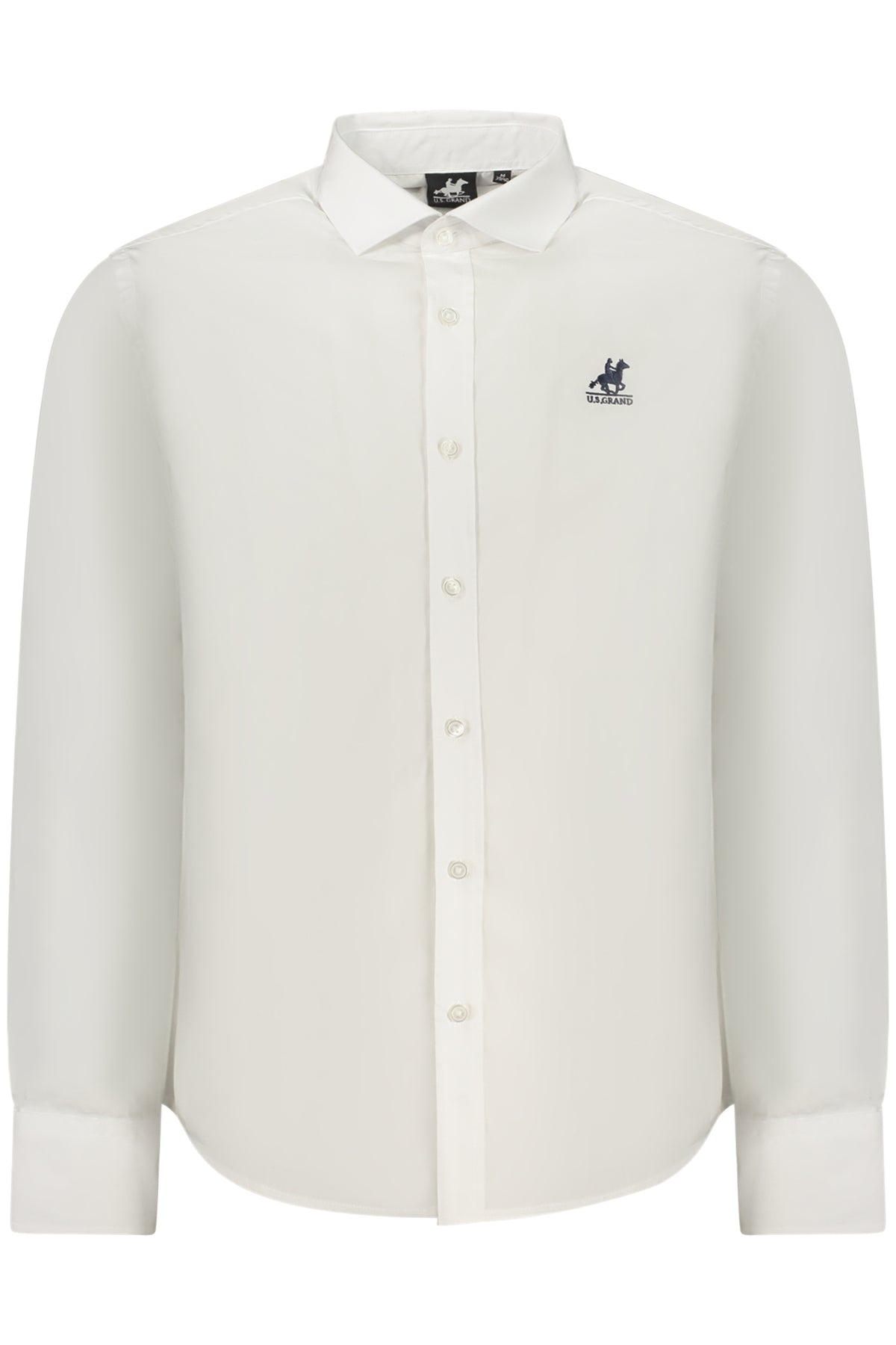 US GRAND MEN'S LONG-SLEEVED WHITE SHIRT