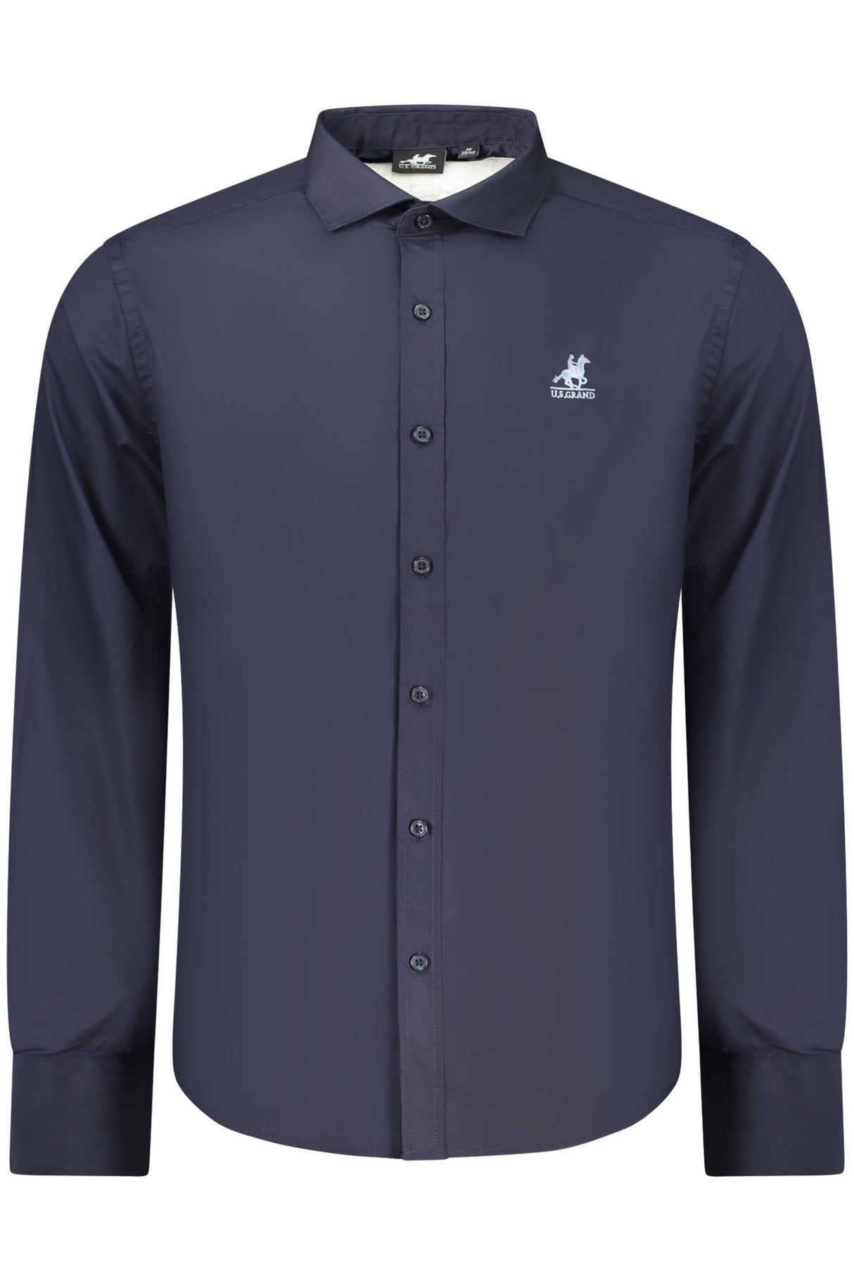 US GRAND MEN'S BLUE LONG-SLEEVED SHIRT