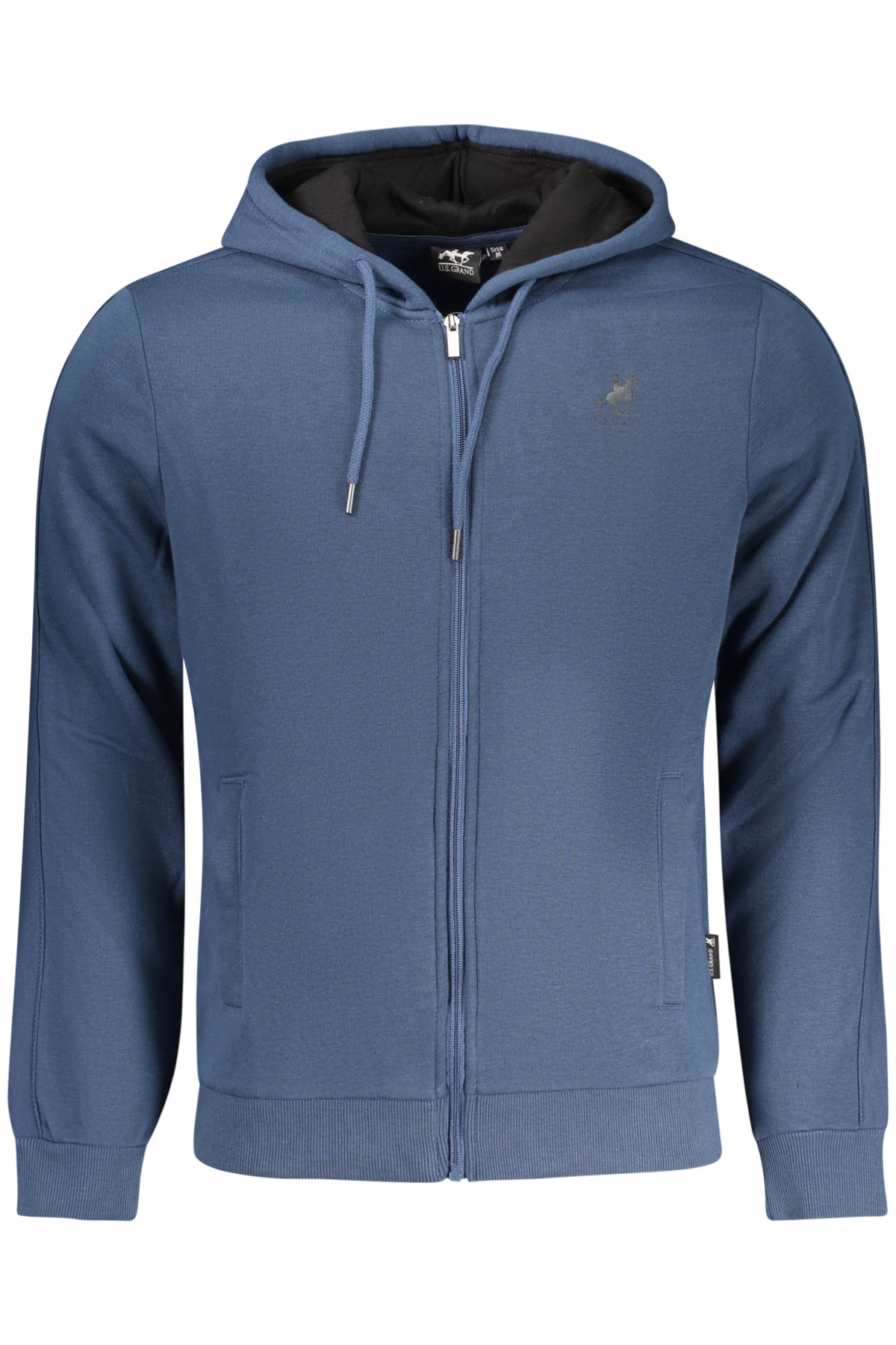 US GRAND MEN'S BLUE ZIP-UP SWEATSHIRT