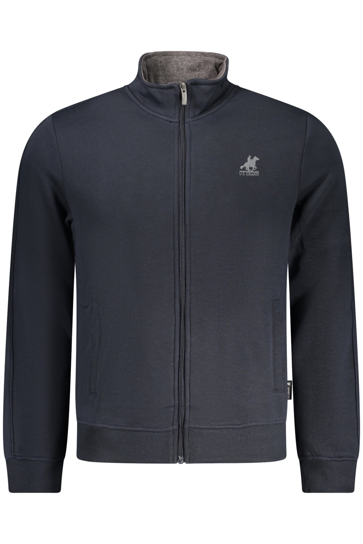US GRAND MEN'S BLUE ZIP-UP SWEATSHIRT
