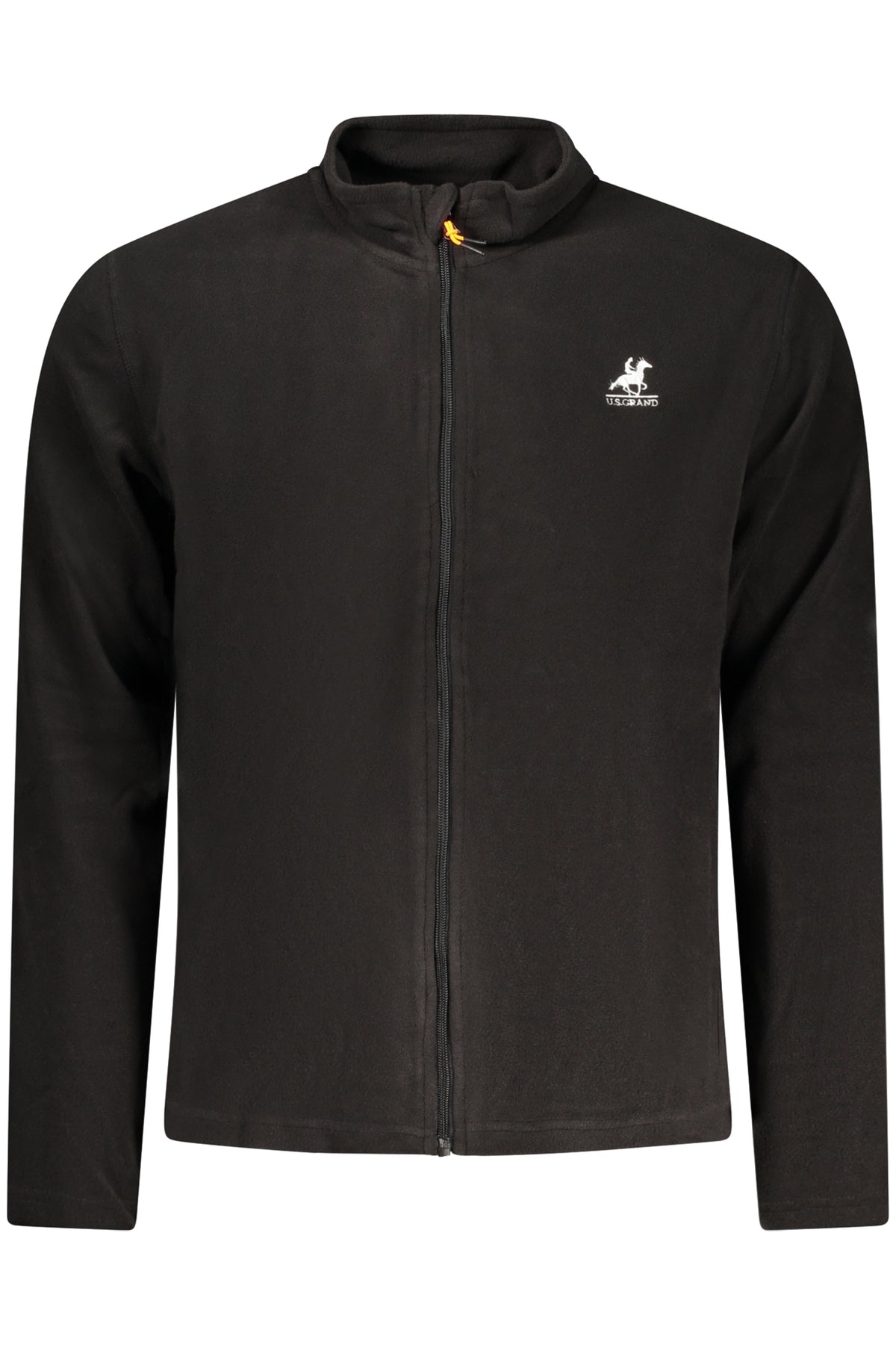 US GRAND MEN'S BLACK ZIP-UP SWEATSHIRT