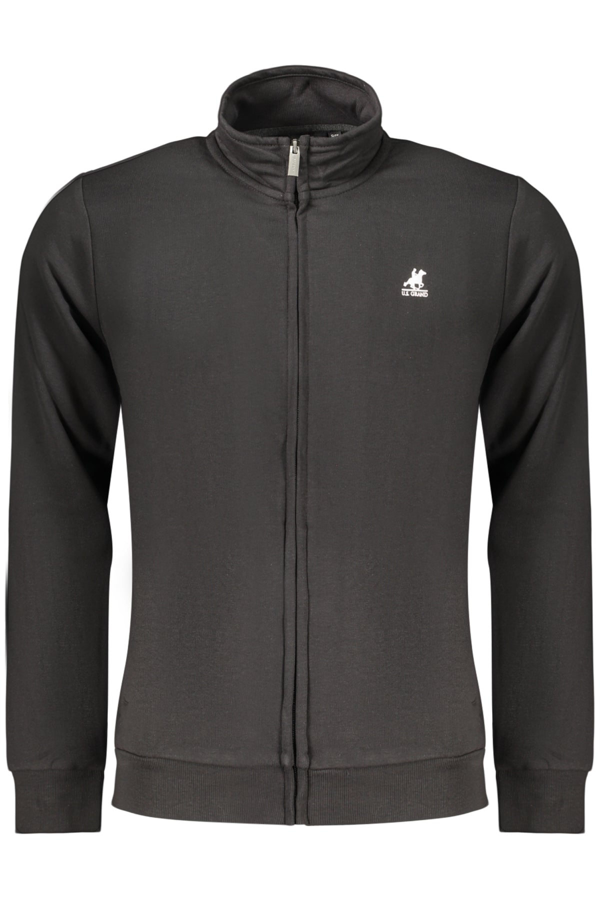 US GRAND MEN'S BLACK ZIP-UP SWEATSHIRT
