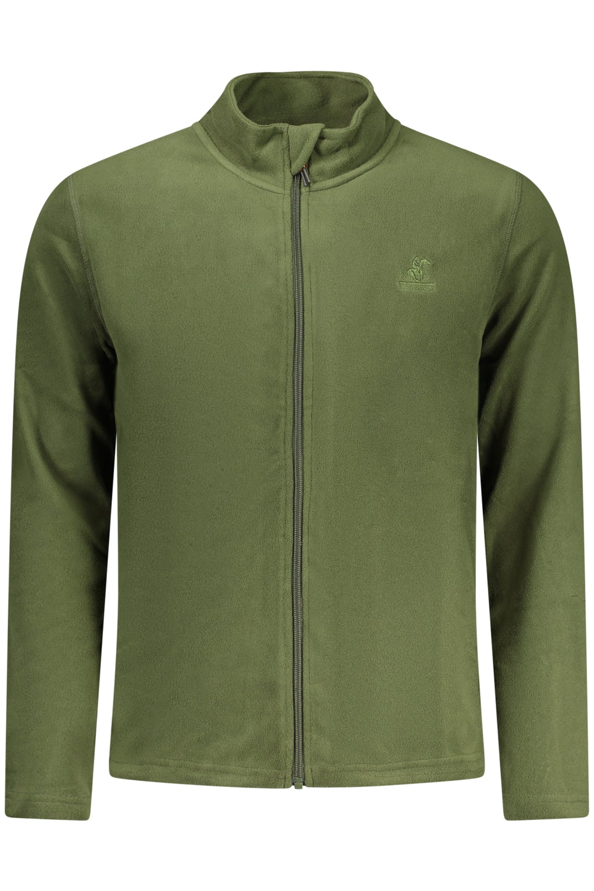 US GRAND MEN'S GREEN ZIP-UP SWEATSHIRT