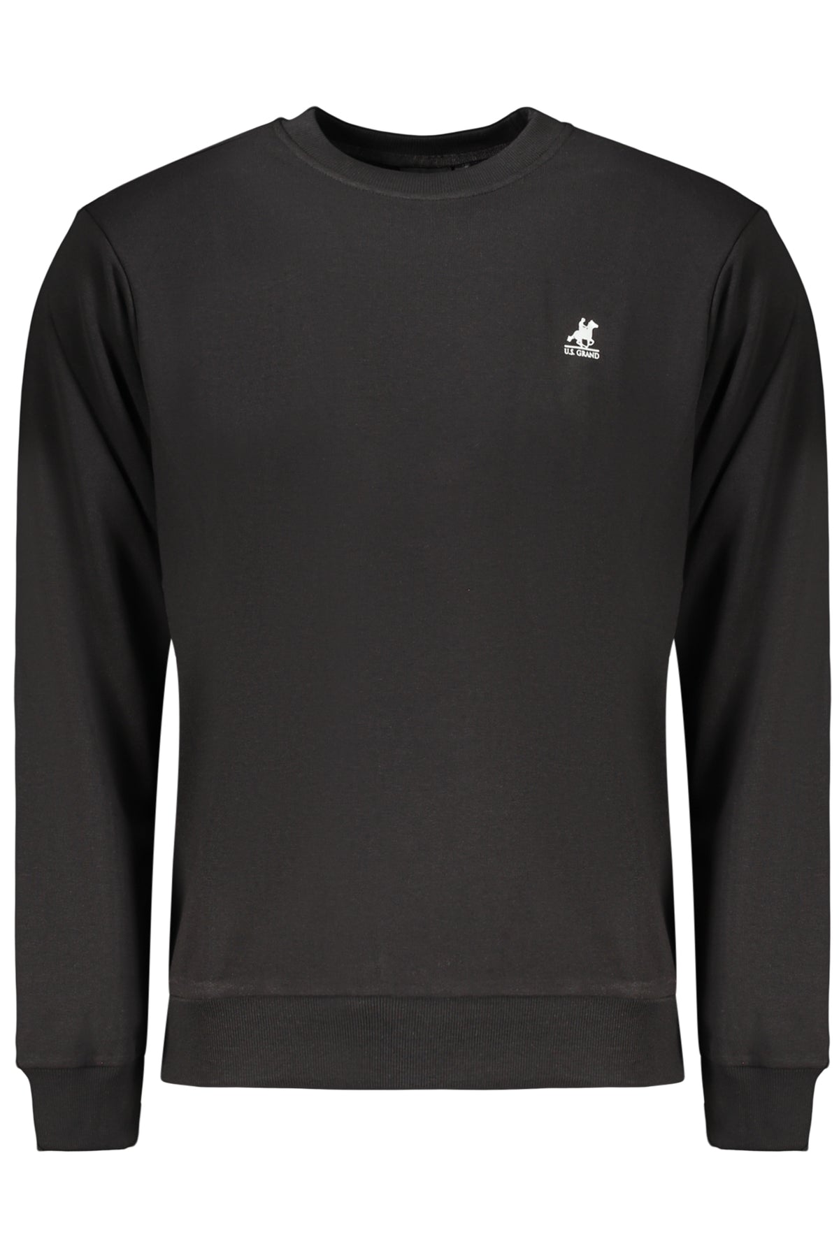 US GRAND MEN'S BLACK ZIP-UP SWEATSHIRT