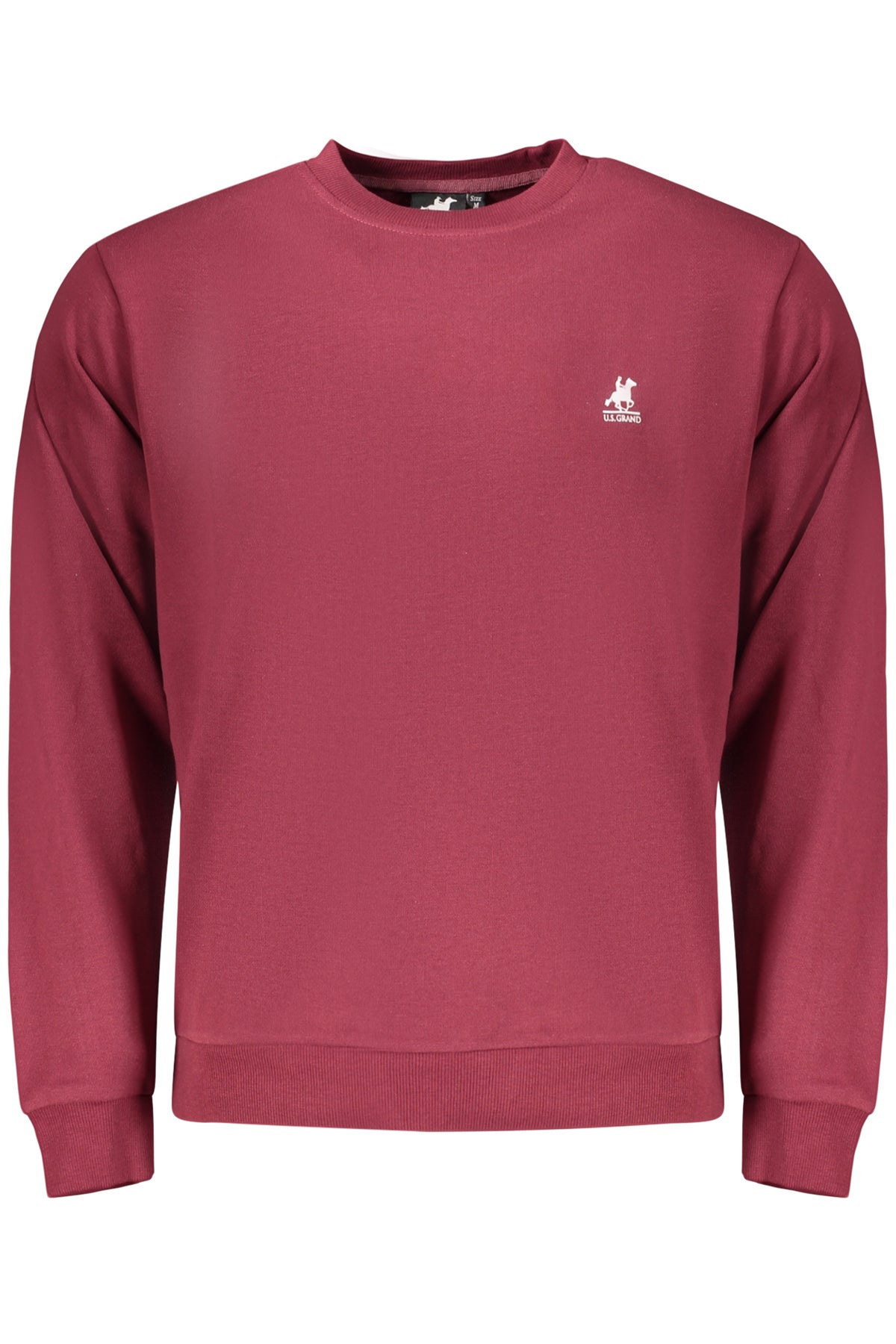 US GRAND MEN'S RED ZIP-UP SWEATSHIRT