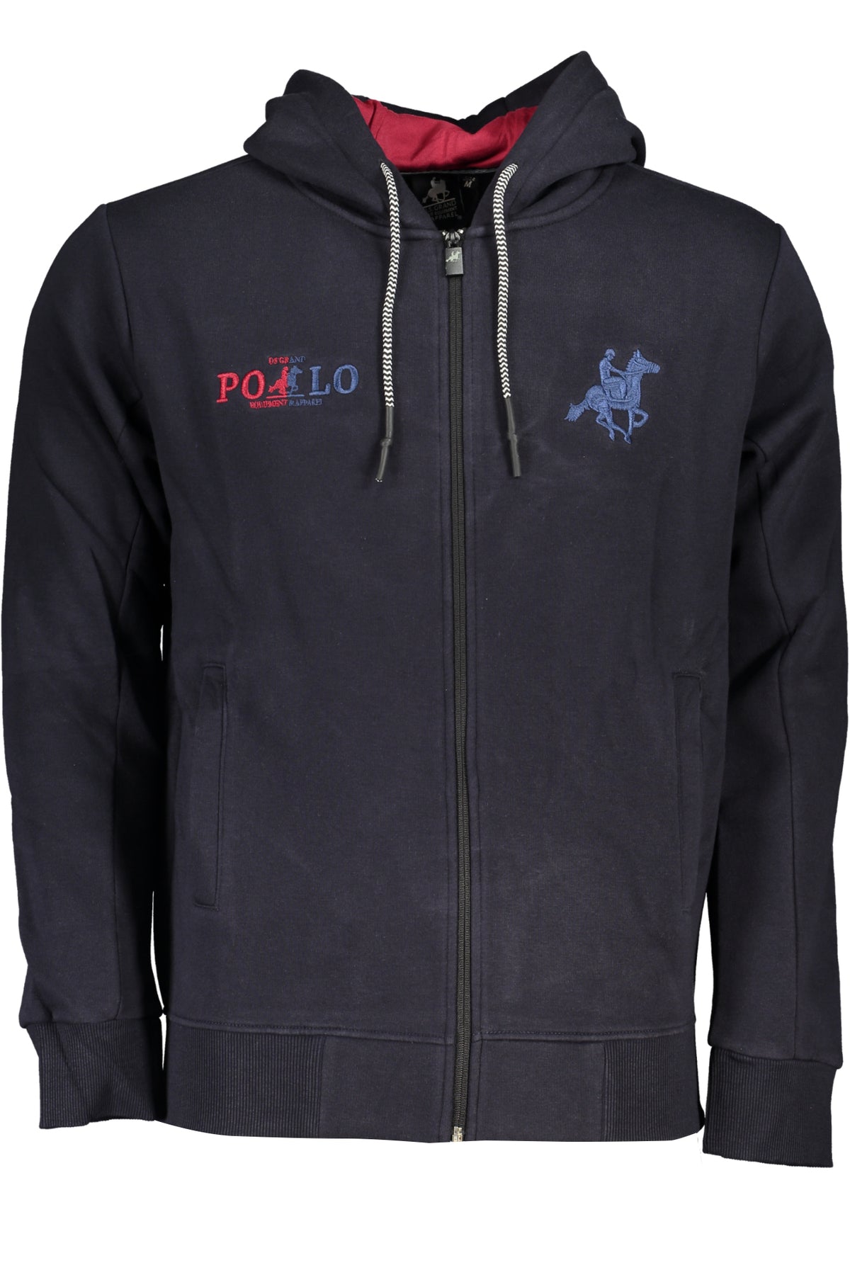 US GRAND MEN'S BLUE ZIP-UP SWEATSHIRT