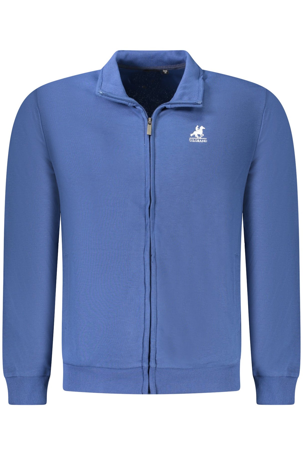 US GRAND MEN'S BLUE ZIP-UP SWEATSHIRT