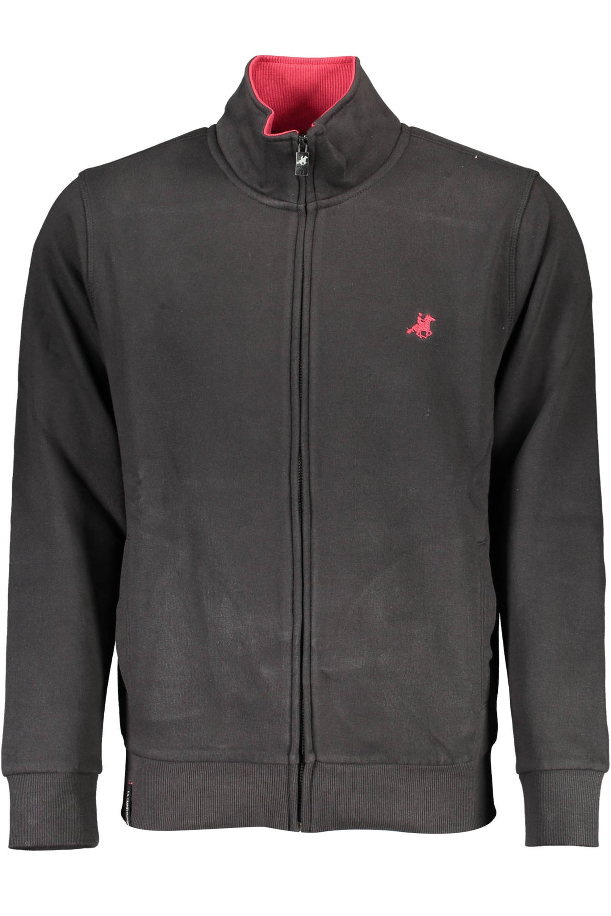 US GRAND MEN'S BLACK ZIP-UP SWEATSHIRT