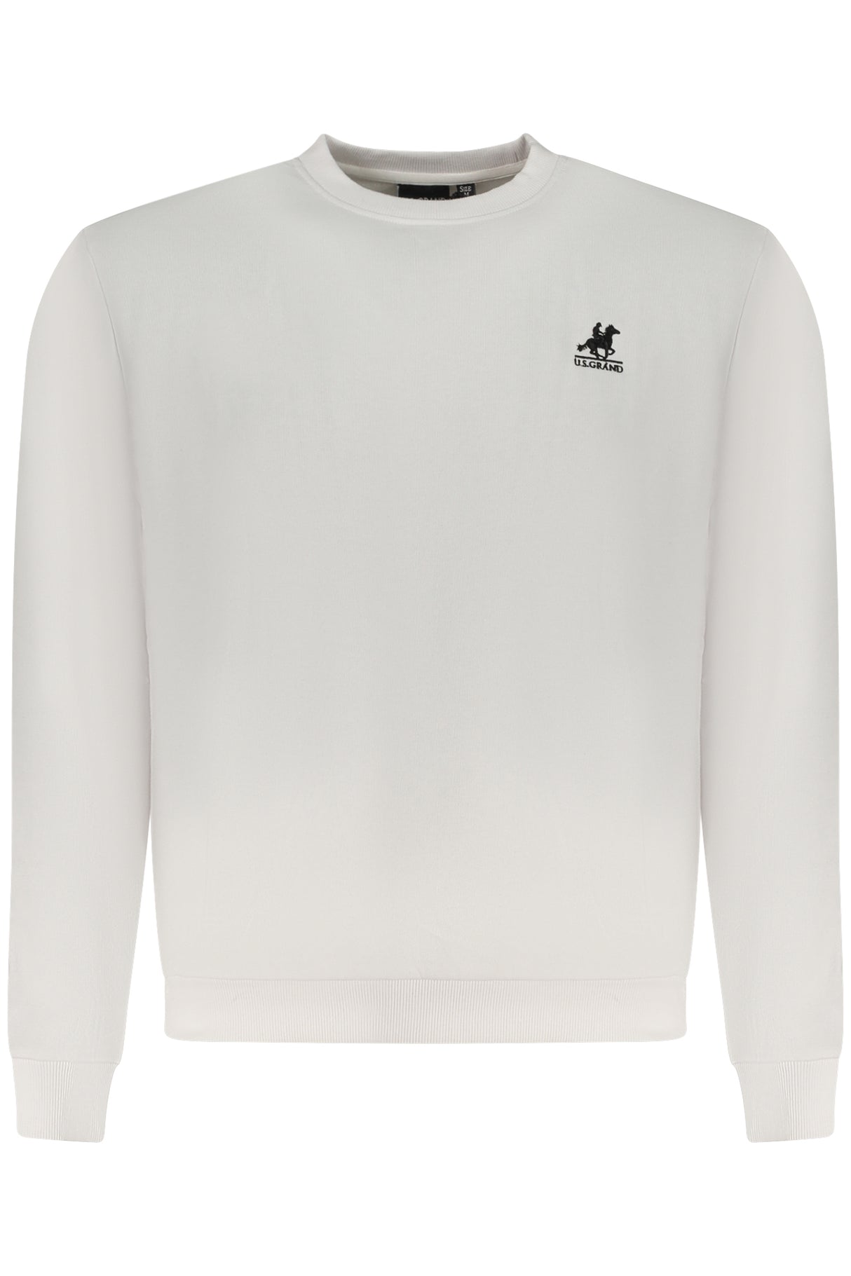 US GRAND MEN'S WHITE ZIP-UP SWEATSHIRT