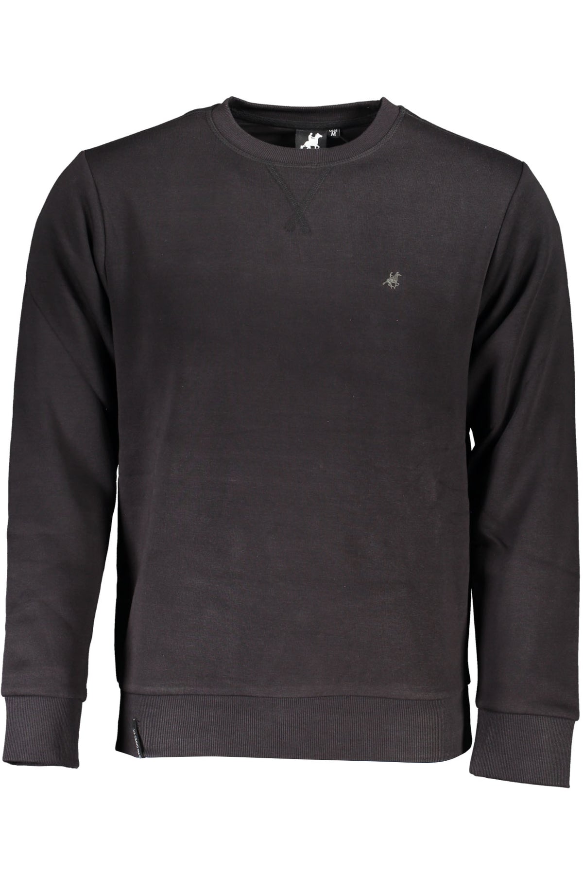 US GRAND MEN'S BLACK ZIP-UP SWEATSHIRT