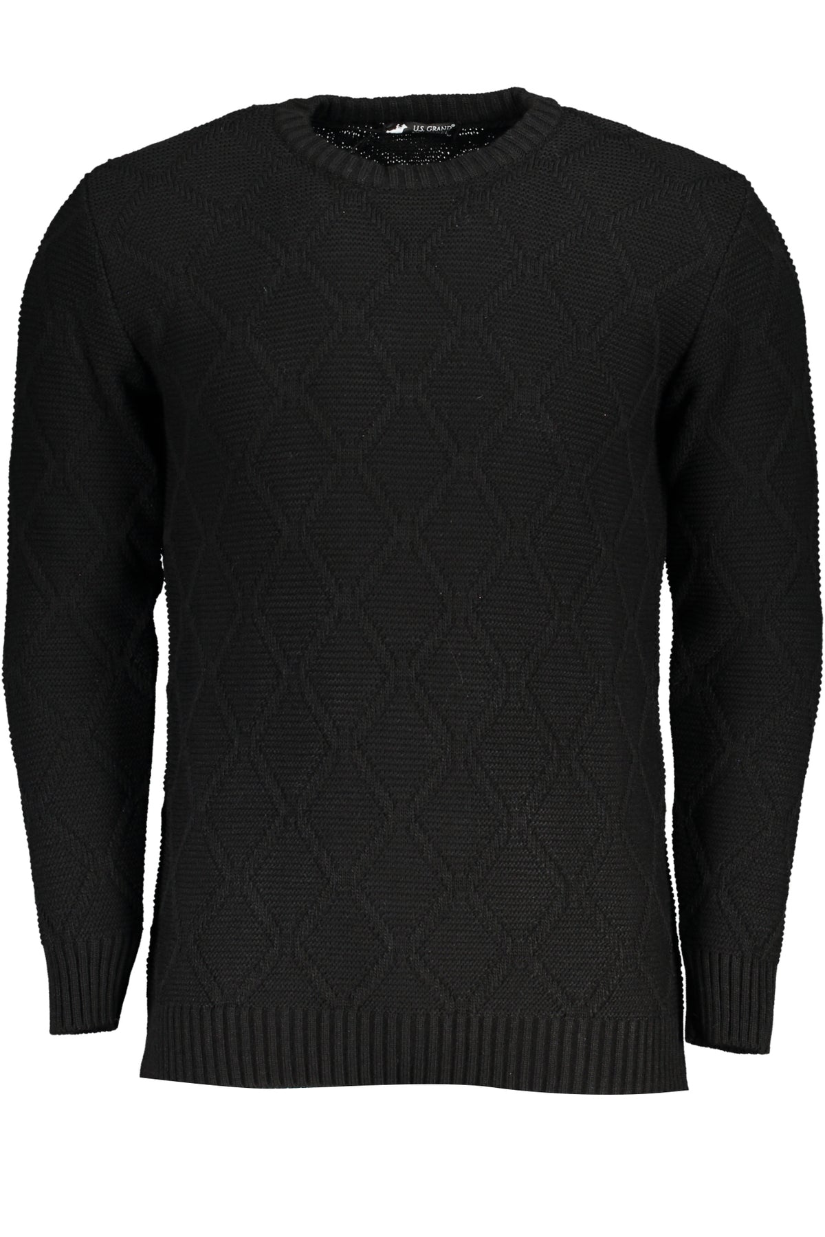 US GRAND MEN'S BLACK SWEATER