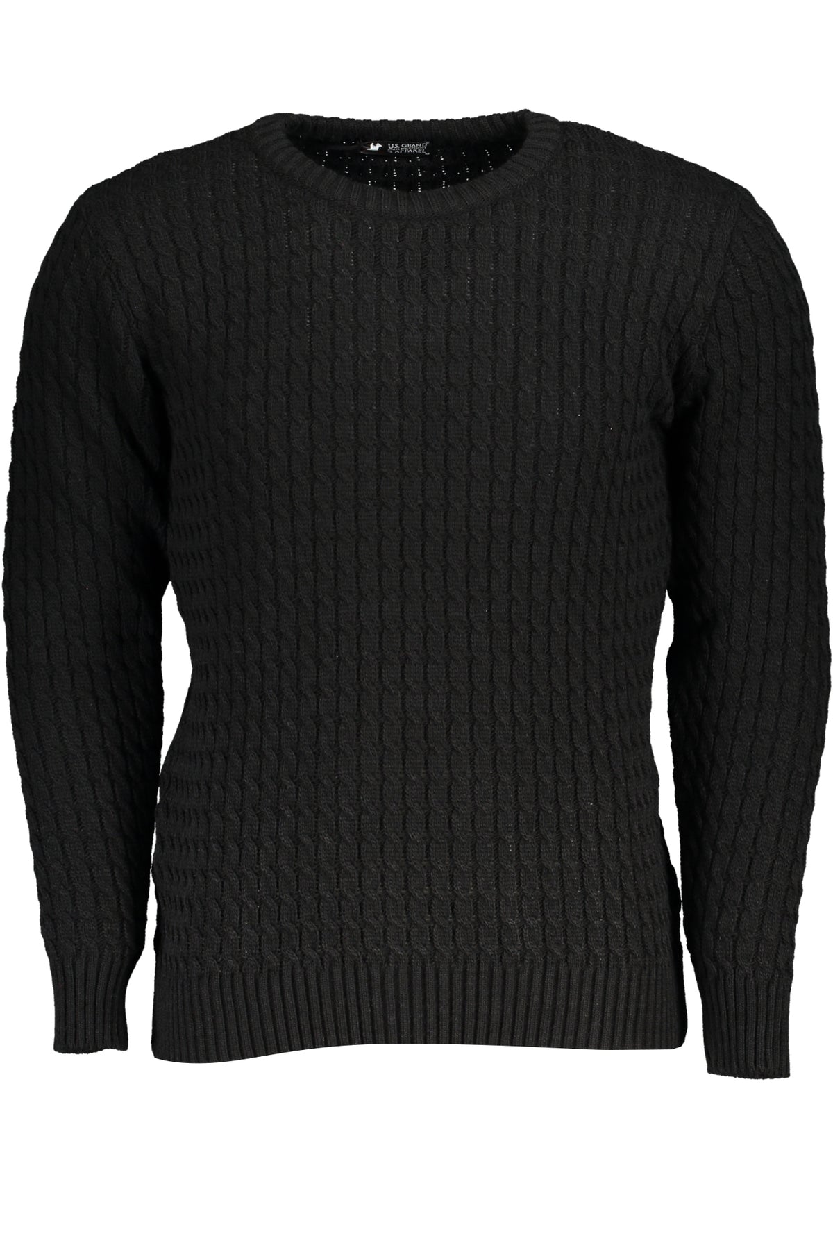US GRAND MEN'S BLACK SWEATER