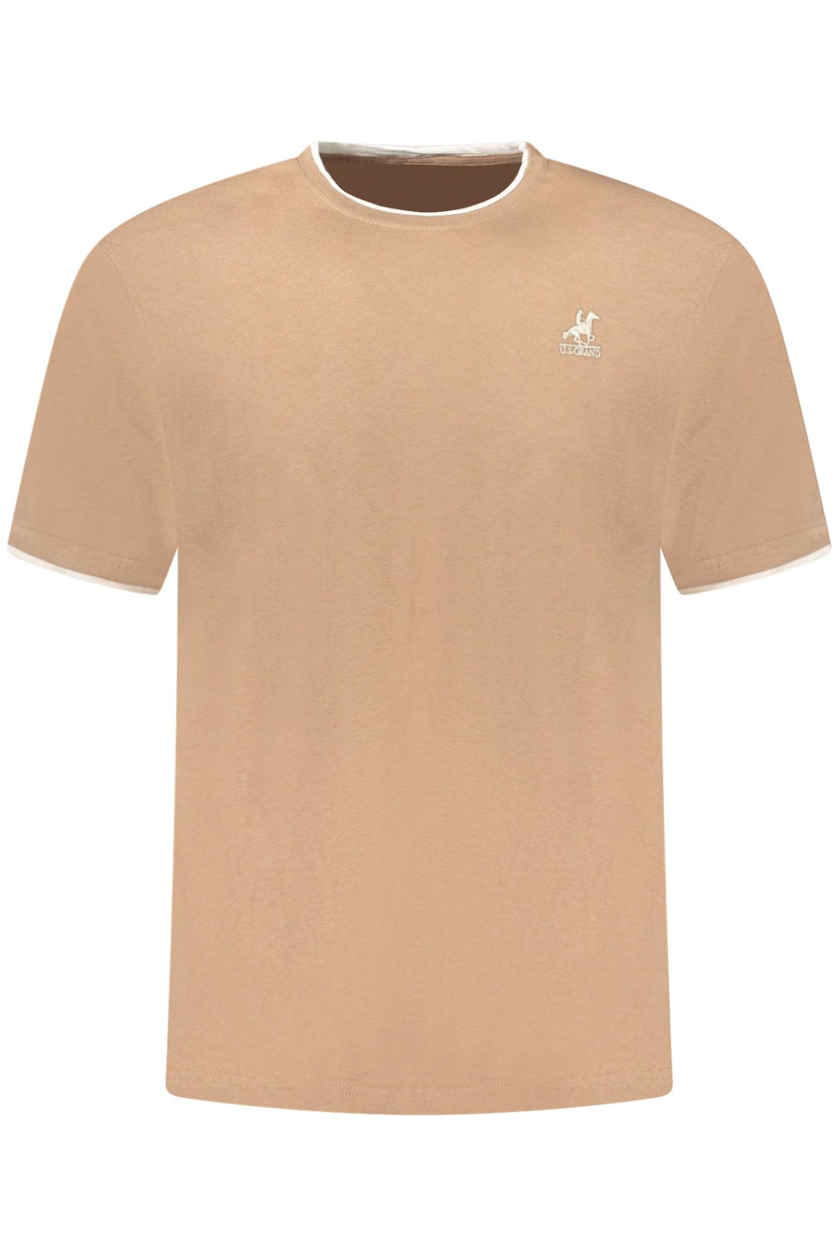 US GRAND MEN'S SHORT-SLEEVE T-SHIRT BROWN