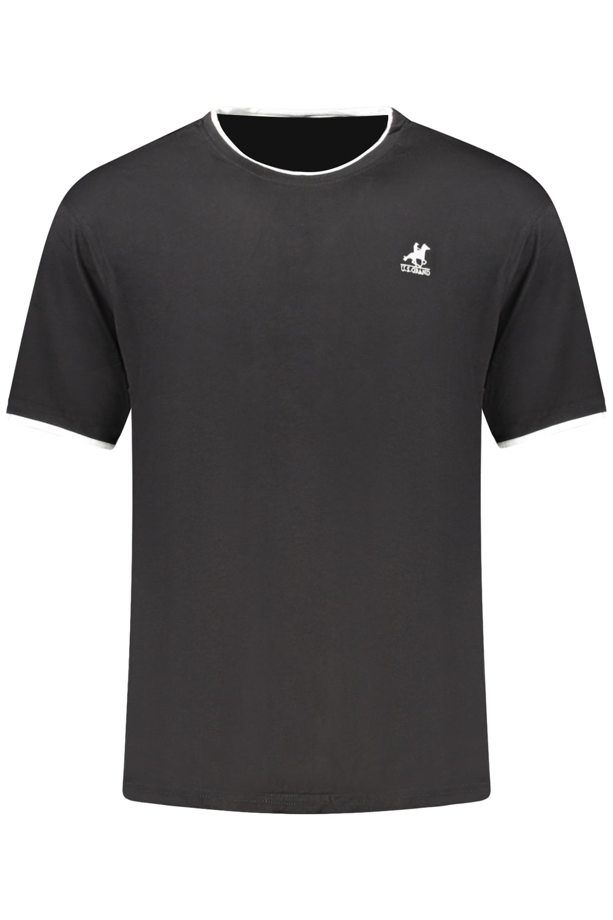 US GRAND MEN'S BLACK SHORT-SLEEVE T-SHIRT