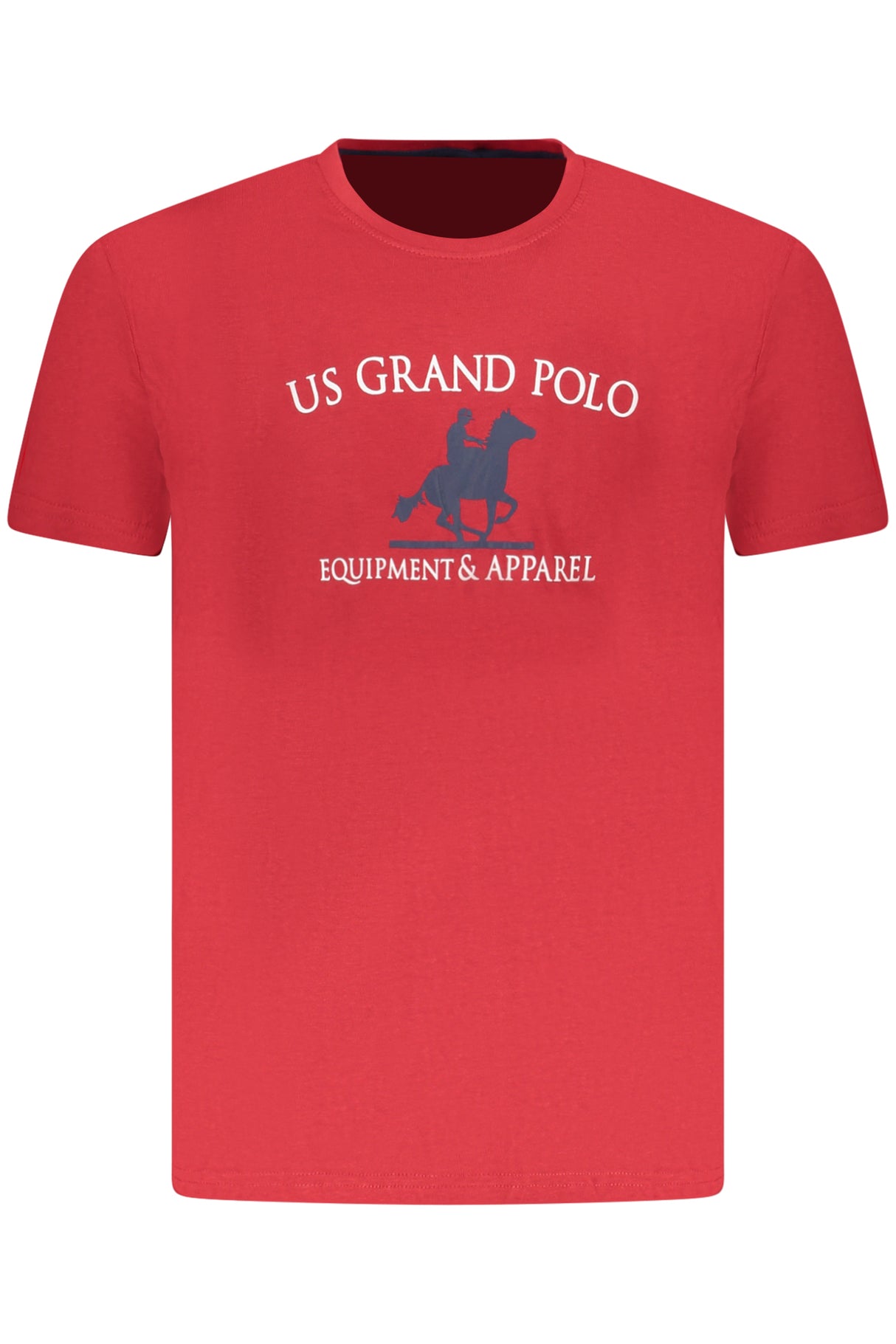 US GRAND MEN'S SHORT-SLEEVED RED T-SHIRT