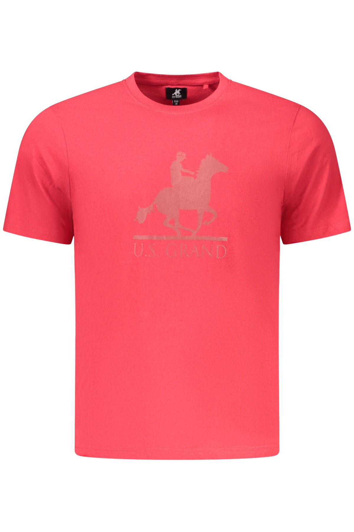 US GRAND MEN'S SHORT-SLEEVED RED T-SHIRT