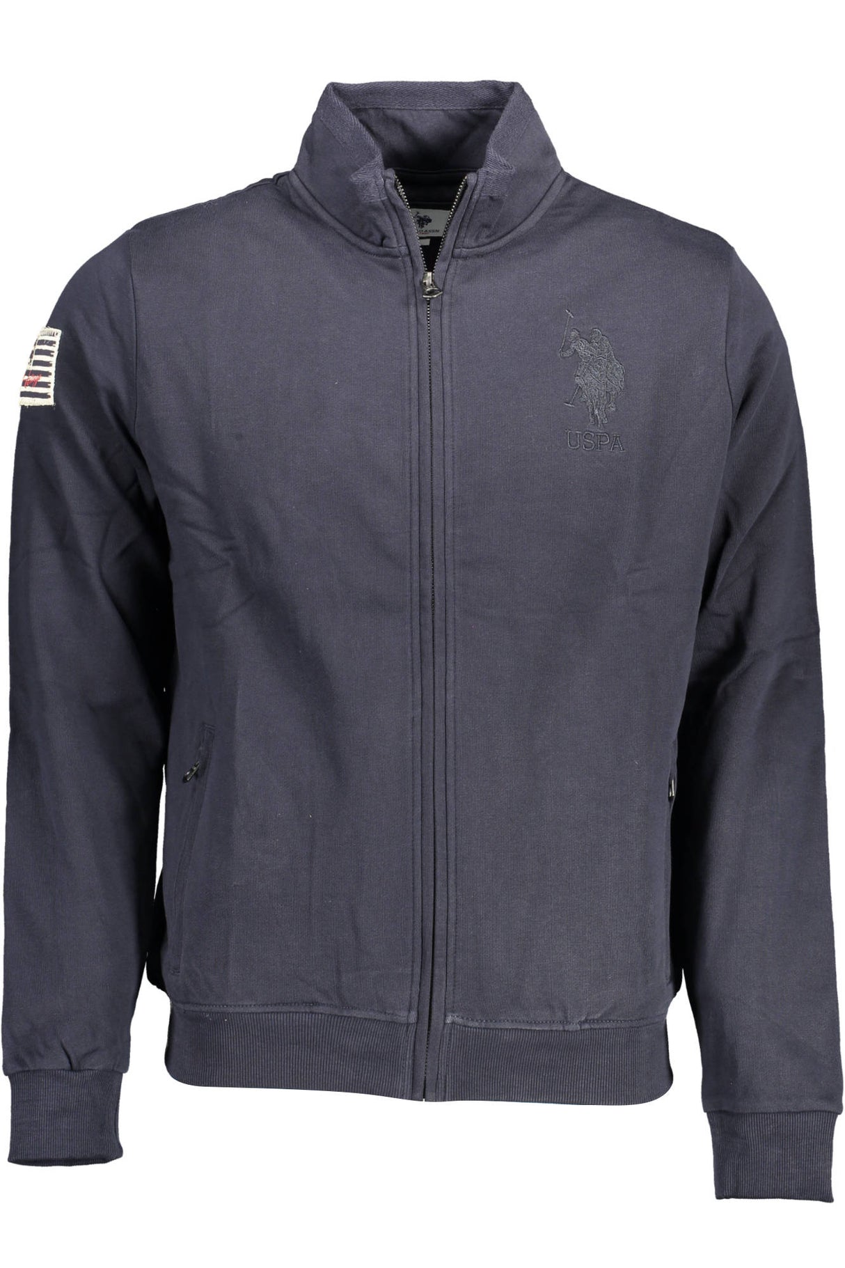 US POLO ASSN. MEN'S BLUE ZIP-UP SWEATSHIRT