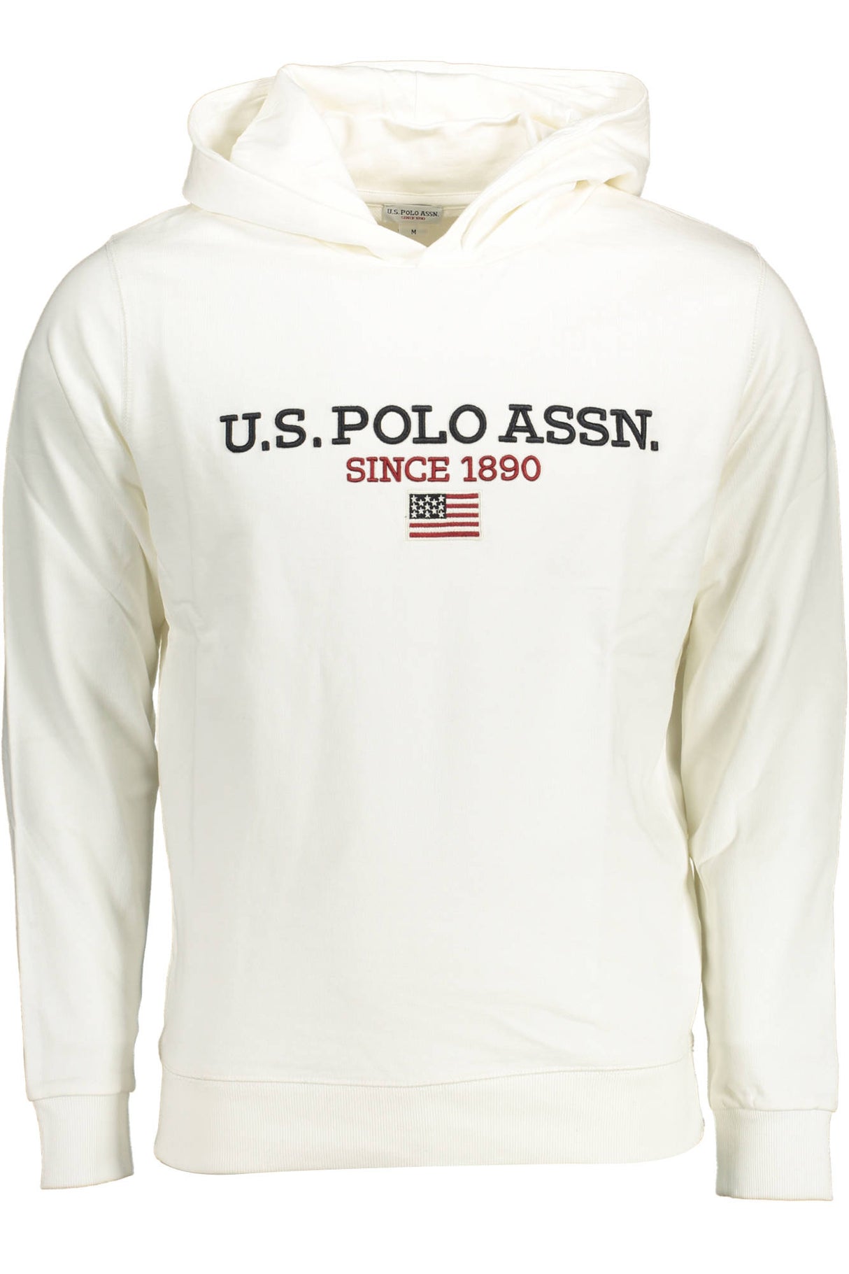 US POLO ASSN. MEN'S WHITE ZIP-UP SWEATSHIRT