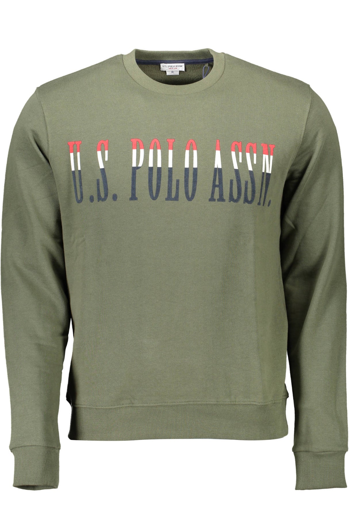 US POLO ASSN. MEN'S GREEN ZIP-UP SWEATSHIRT