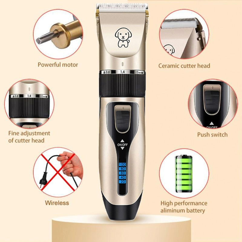 Dog Hair Clippers Trimmer Set