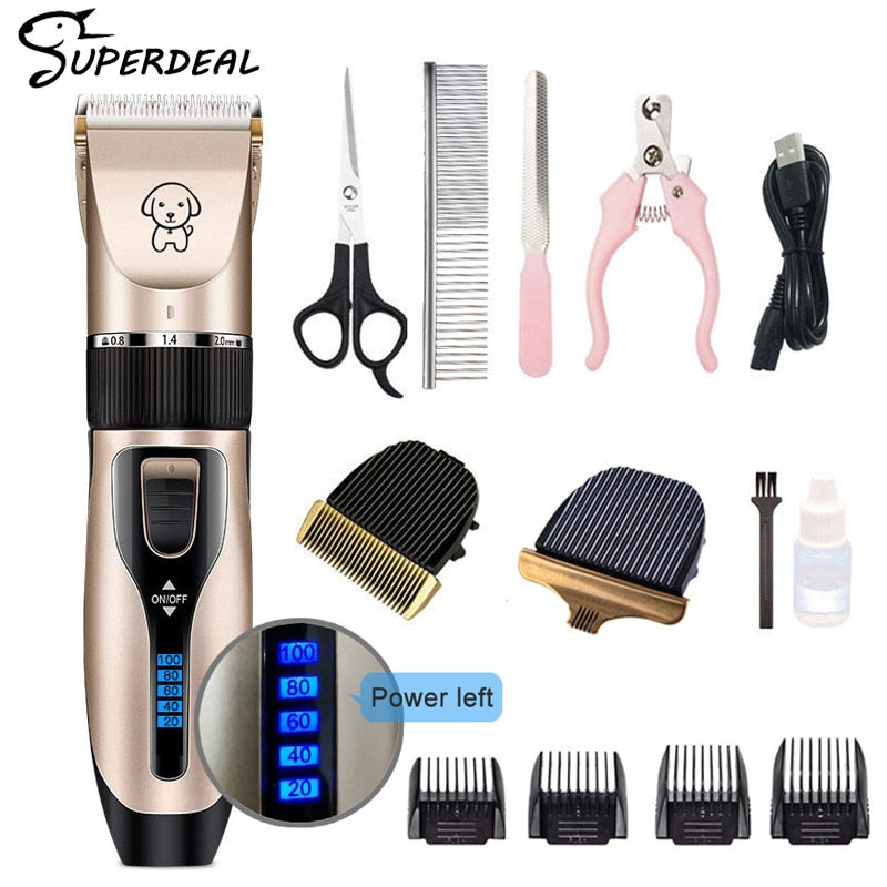 Dog Hair Clippers Trimmer Set