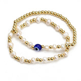 Women's New Eye Beads Bracelet Set