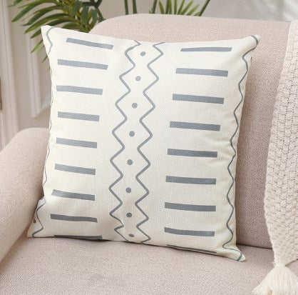 4pcs Modern Linen Pillow Cases 18x18in for Home Decor