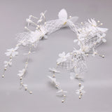 Bridal Veil Butterfly Headband Wedding Hair Accessory