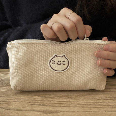 Cute Canvas Makeup Organizer and Storage Bag Pouch