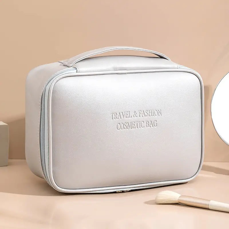 Waterproof PU Makeup Bag for Women - Toiletries Organizer
