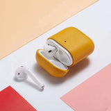 Leather Bluetooth Headphones Wireless Charging Case