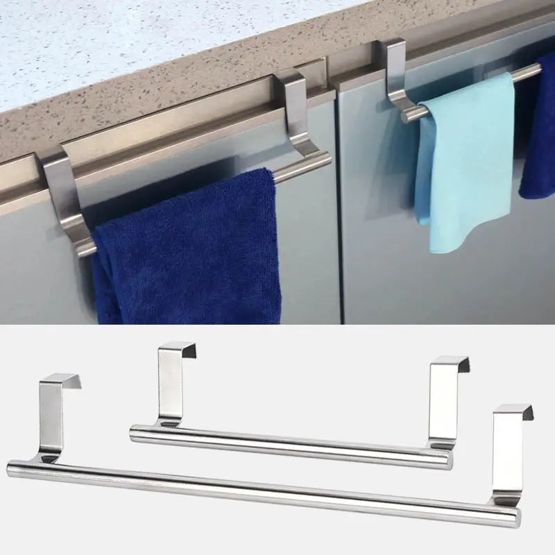 1pc 430 Towel Rack Over Cabinet Door Home Organizer