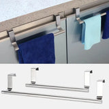 1pc 430 Towel Rack Over Cabinet Door Home Organizer