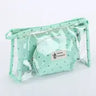3 Pcs Transparent Travel Toiletry Bag Organizer Set