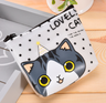 Korean Cute Cat PU Coin Purse and Key Organizer