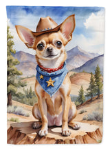 Chihuahua Cowboy Welcome Garden Flag