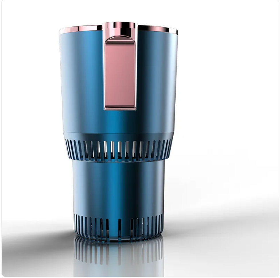 2-in-1 Car Cup Holder with Heating & Cooling, Digital Temperature Display