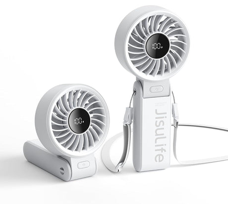 Jisulife Portable Personal Fan 3600mAh FAN 7 Grey/White