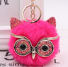 Grit Cat Owl Plush Keychain for Car Accessories