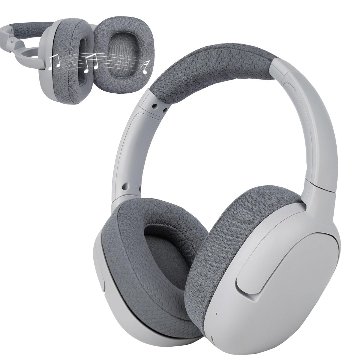 XuanGui 2 in 1 Bluetooth Speaker Headphones with 45H Playtime HiFi Stereo Wireless Over Ear Headphones with Bulit in Mic FM Radio SD/TF Lightweight Adjustable Headphones for Home Cellphone WH990
