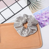 Solid Color Crystal Satin Hair Accessories for Women