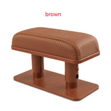 Universal Leather Armrest Pad for Car with Adjustable Height