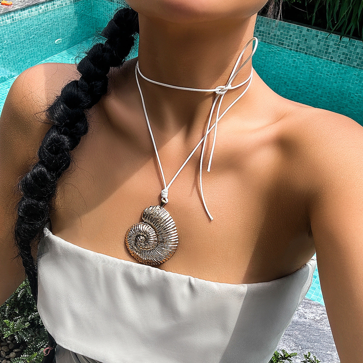 Bohemian Seashell Starfish Mermaid Necklace Accessory