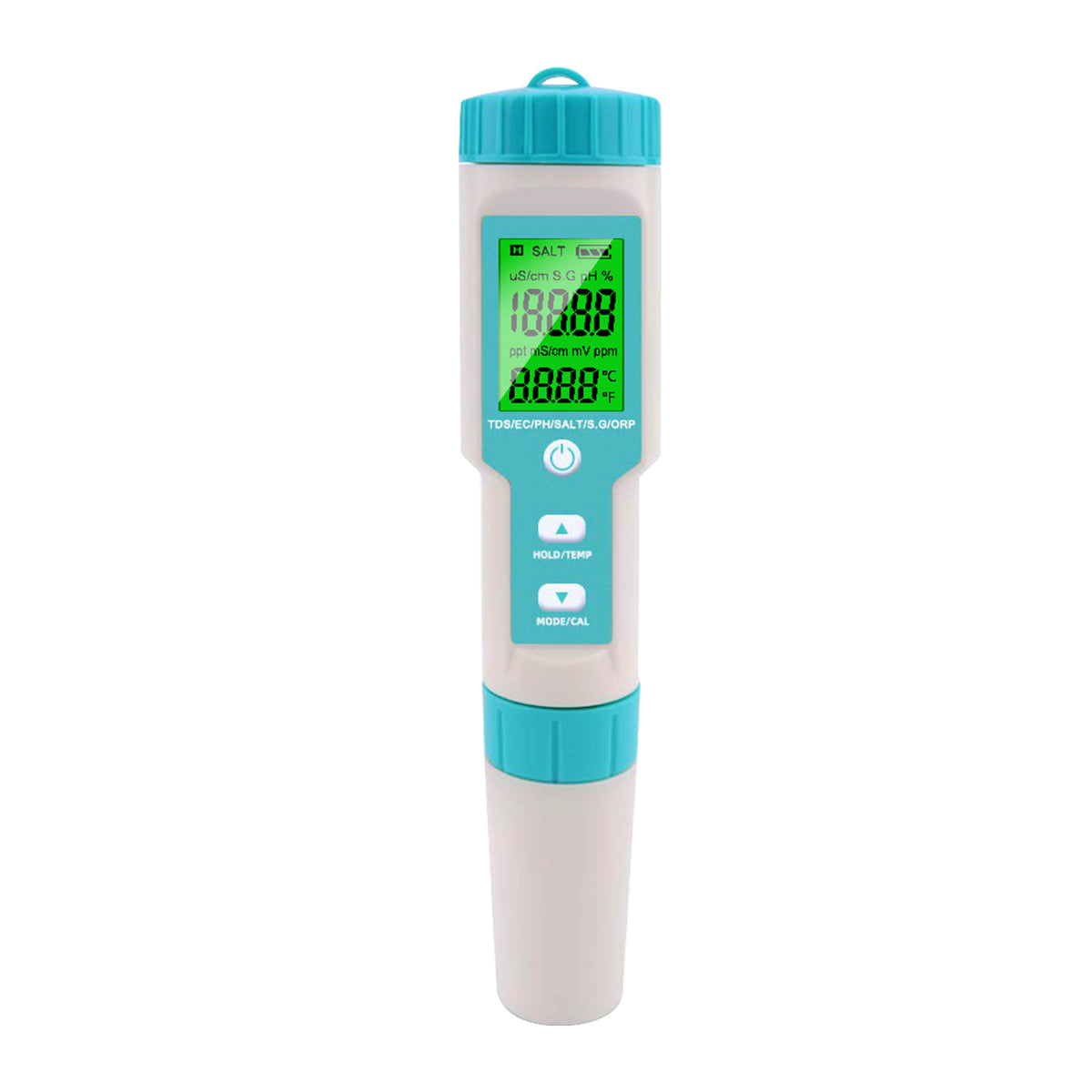 Noyafa Water Quality Tester with 7-in-1 Measurement (pH, TDS, EC, Salinity, S.G., ORP, Temperature), High-Precision Probe, IP67 NF-C600