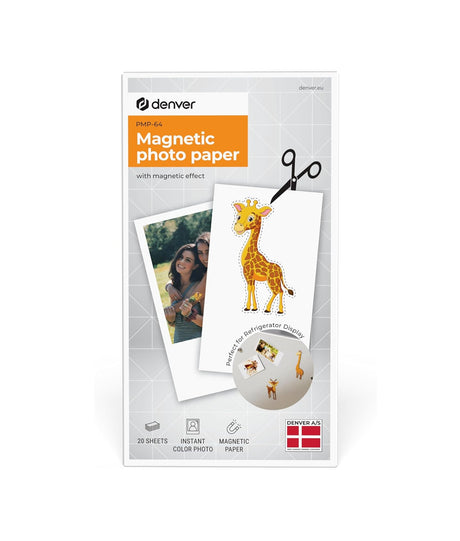 Denver PMP-64 Magnetic Printing Paper for MCP-6010 (Pack of 20 Sheets)