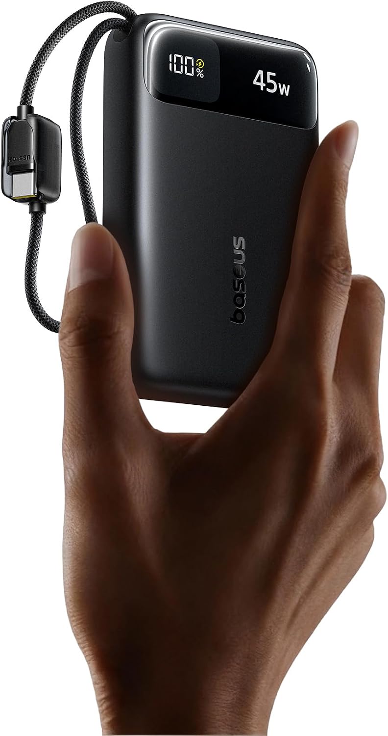 Baseus Powerbank 45W 20000mAh + Display EnerFill FC11 Black